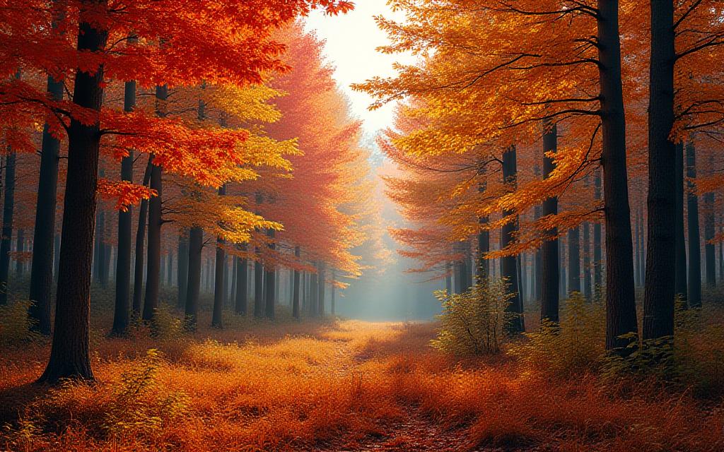 Autumn wildlife viewing in colorful Canadian forests