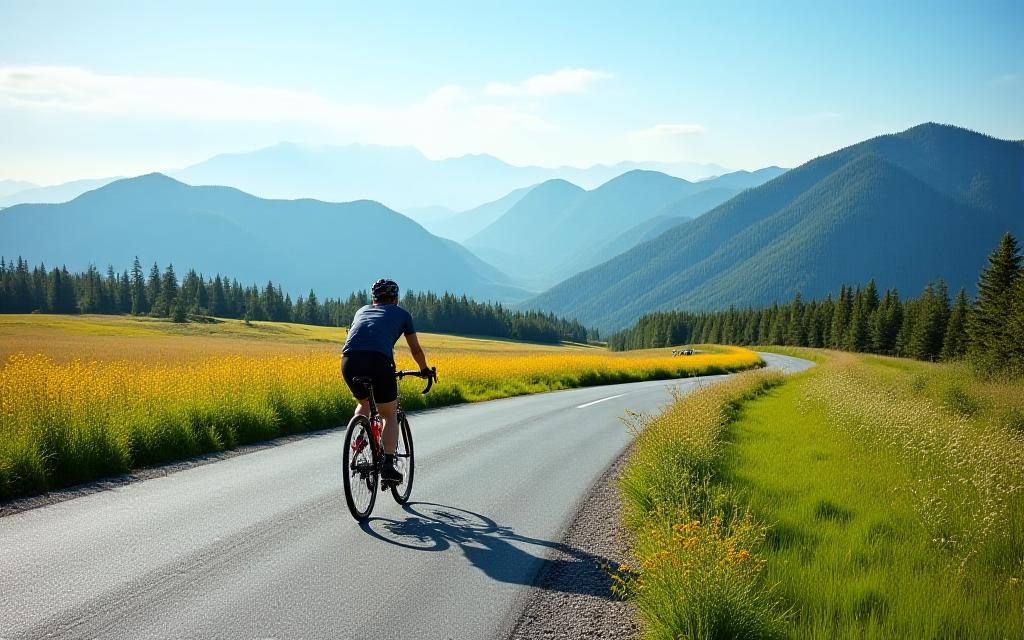 Cycling adventure on scenic Canadian routes