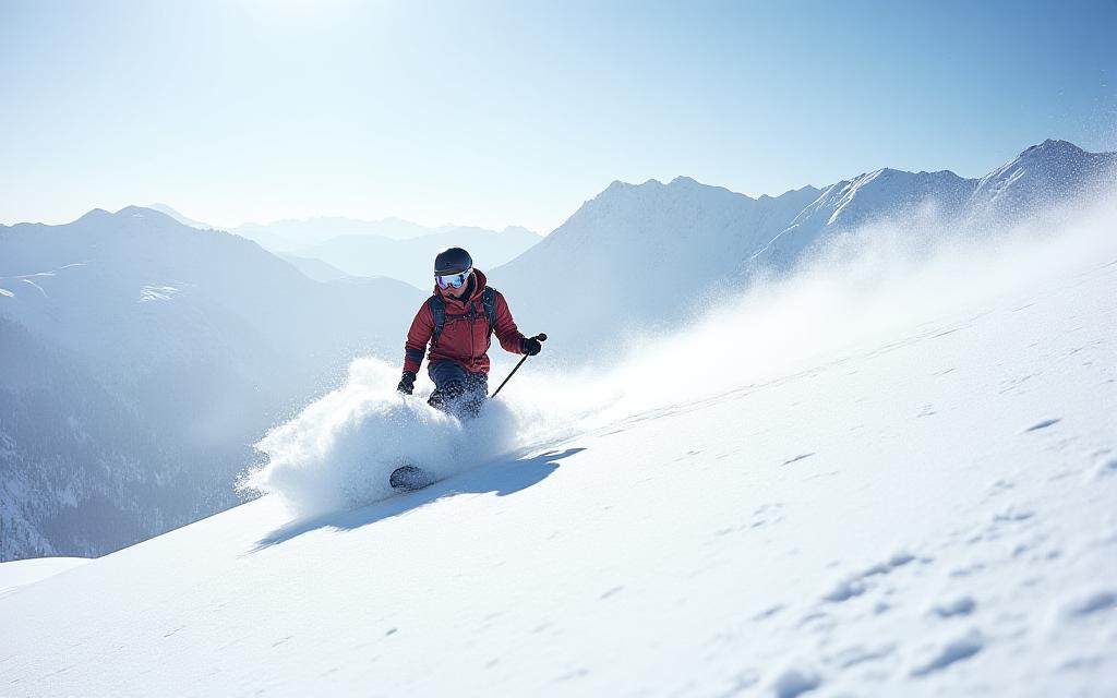 Backcountry skiing adventure